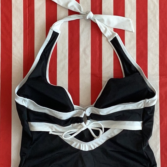 SWIMSUITS FOR ALL (Black & White) Size 14, NEW - Picture 5 of 6